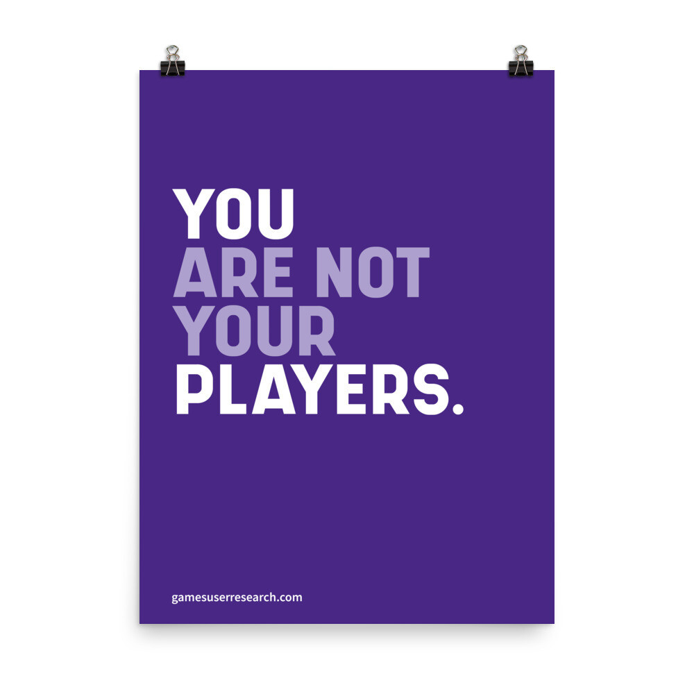 You Are Not Your Players - A2  Poster