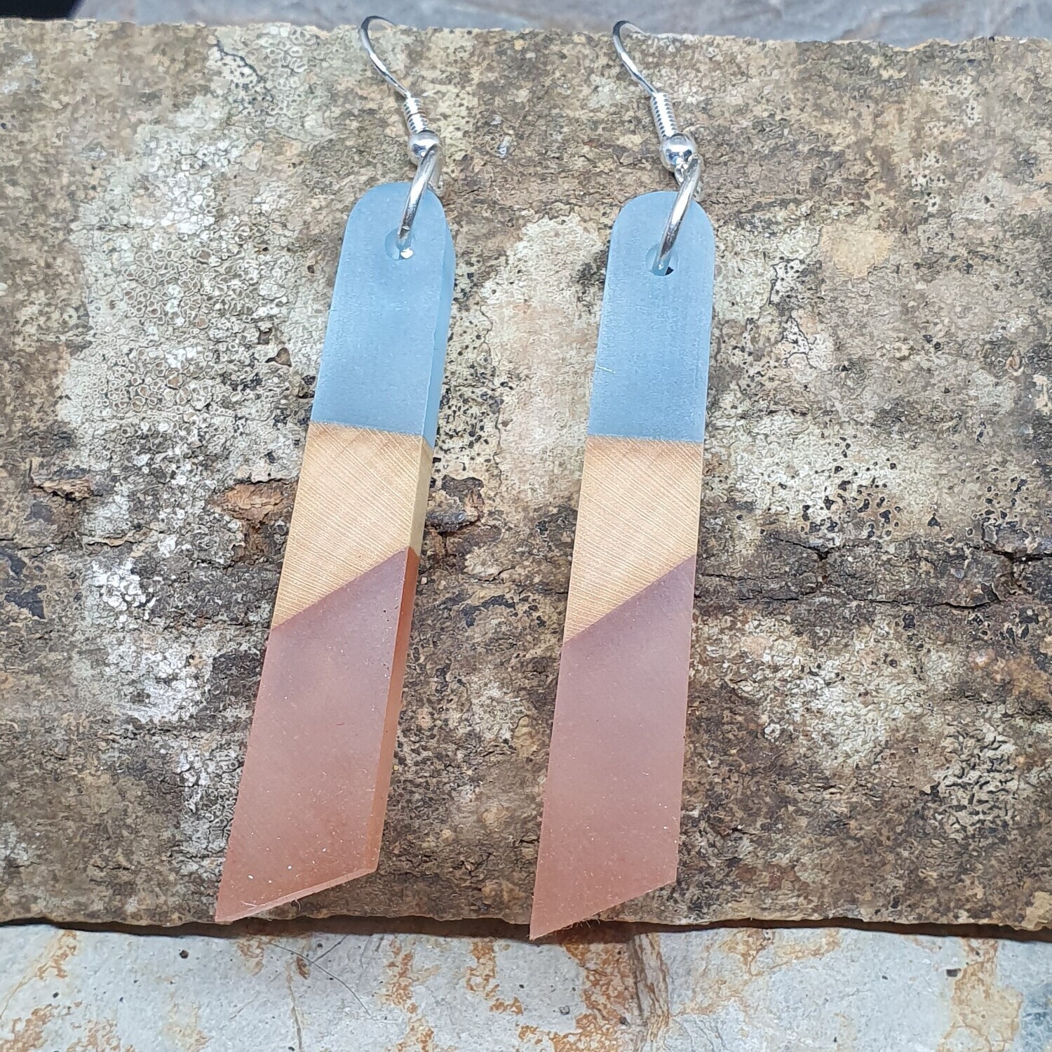 Washed out blue &amp; peach
