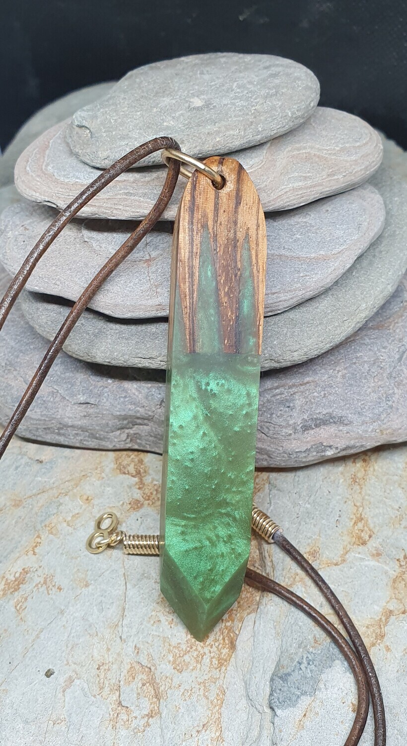 Zebrano &amp; jade green