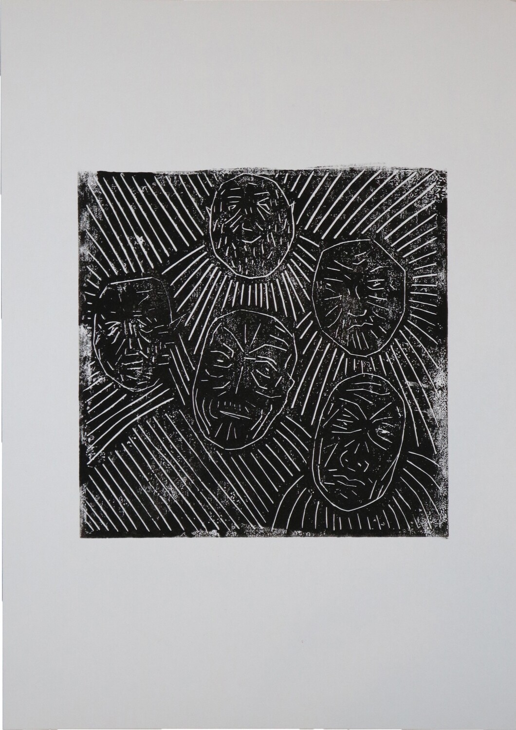 &quot;Untitled&quot; lino print by Takis Basil Boyacos