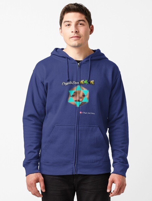 CryptoDan🐝🍀🐝 Custom Zipped Hoodie
