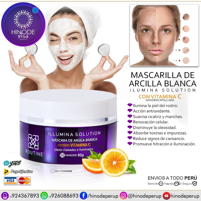 ILUMINA SOLUTION - Mascarilla de Arcilla Blanca