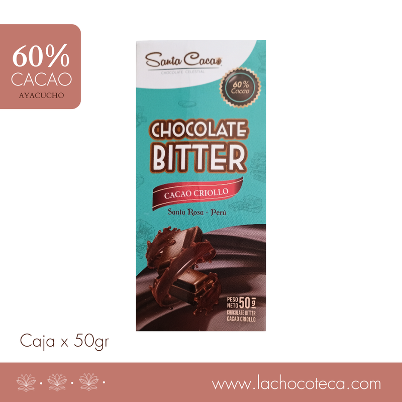 Barra Cacao 60% x 50gr - SANTA CACAO