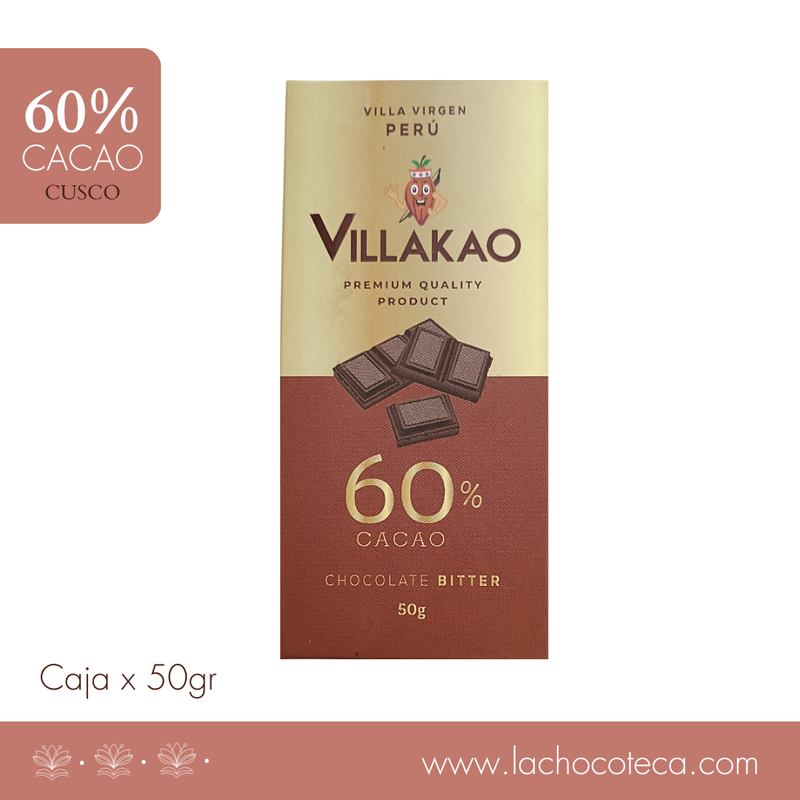 Barra Cacao 60% x 50gr - VILLAKAO