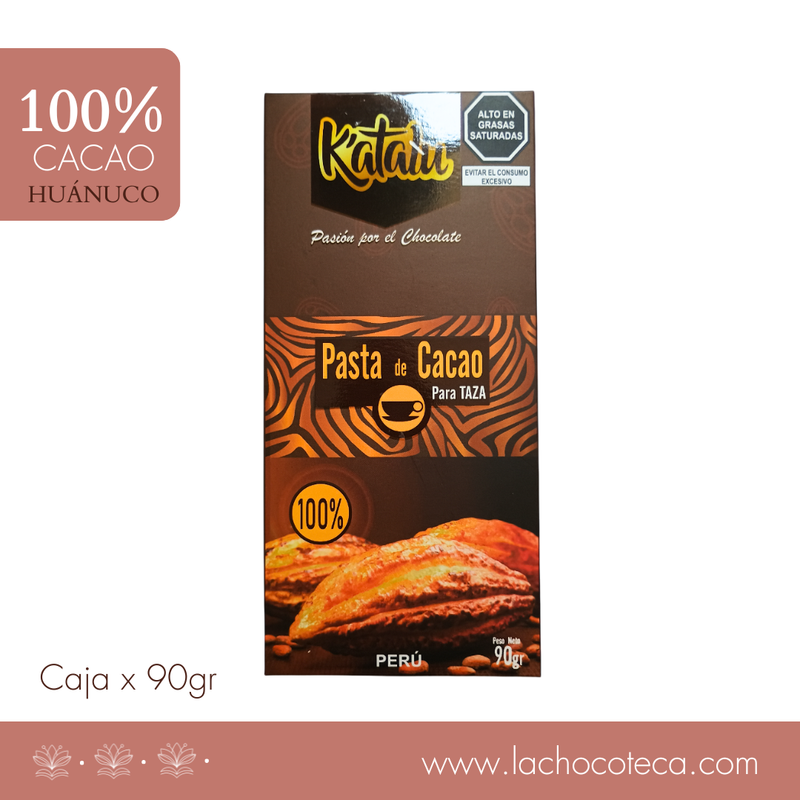 Pasta de Cacao 100% x 90gr - KATALÚ - GRADO CEREMONIAL