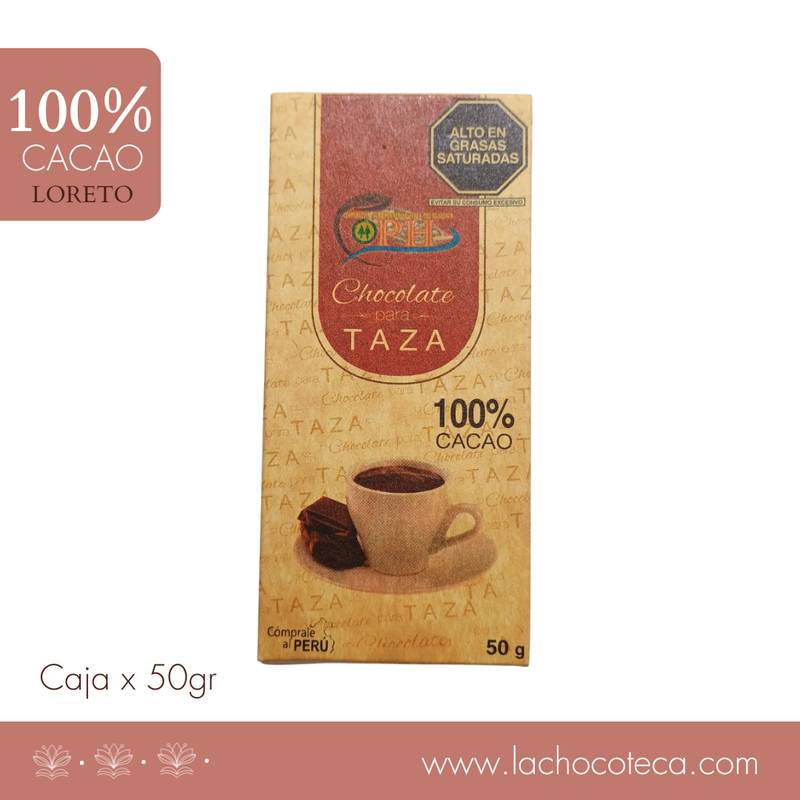 Pasta de Cacao 100% x 50gr - PERLA DEL HUALLAGA - GRADO CEREMONIAL