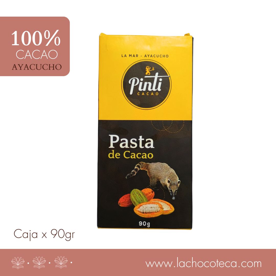 Pasta de Cacao 100% x 90gr - PINTI - GRADO CEREMONIAL