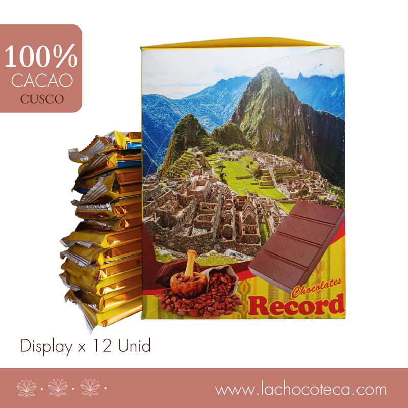 DISPLAY Pasta de Cacao 100% x 12 Unid - RECORD