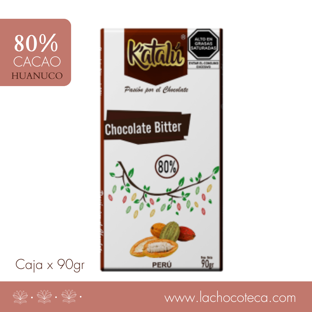 Barra Cacao 80% x 90gr - KATALÚ