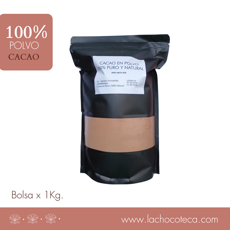CACAO EN POLVO 100% X 1KG - GRANEL