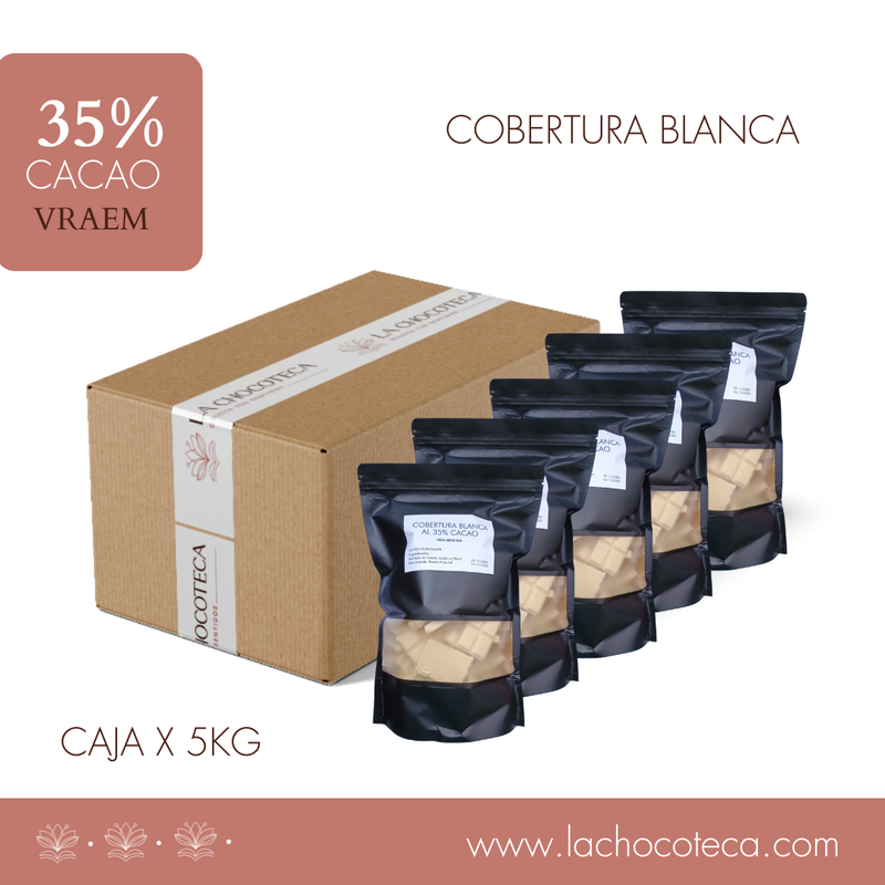 Caja x 5Kg. Cobertura Blanca 35% - GRANEL
