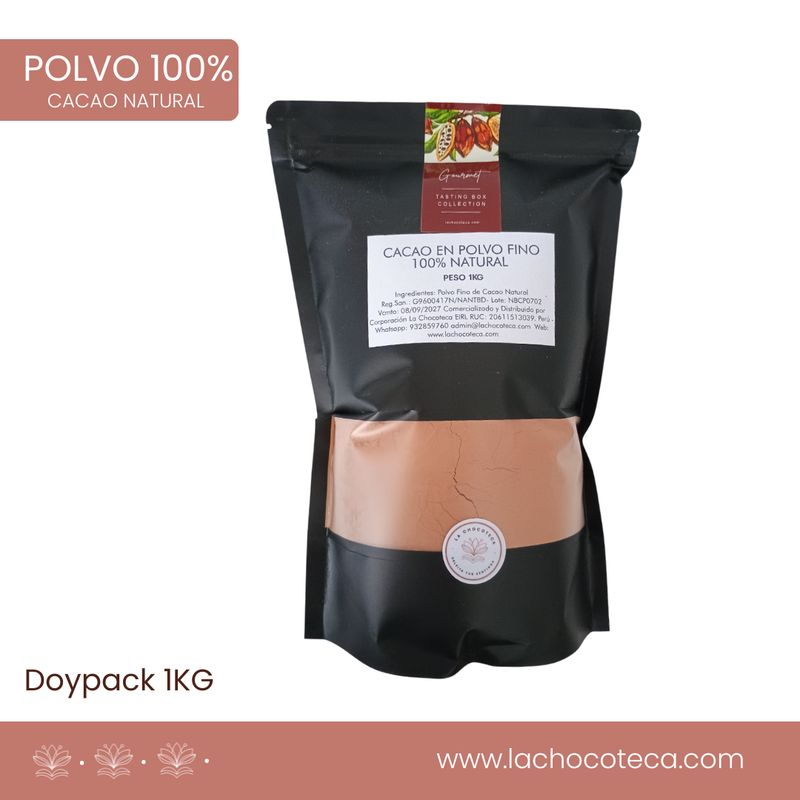 POLVO DE CACAO 100% - Doypack x 1Kg