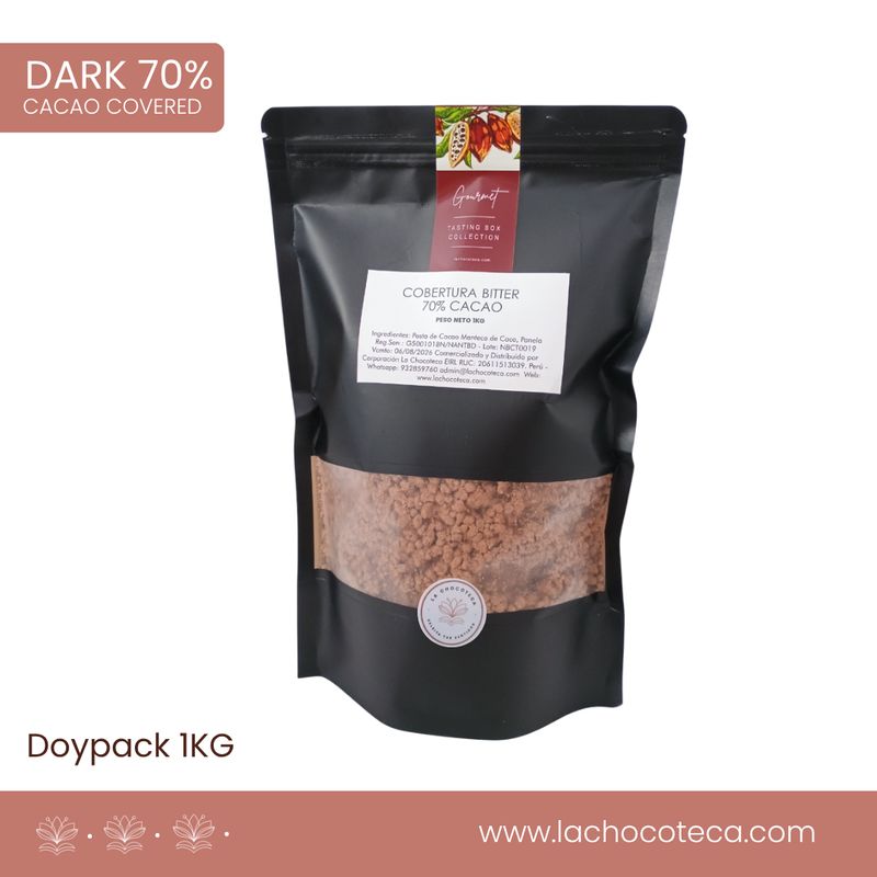 COBERTURA DARK 70% - Doypack x 1Kg