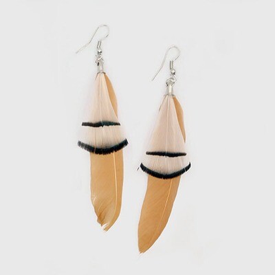 Starling Feather Earring - Buff