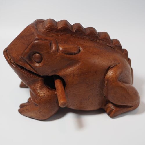 Percussion Guiro Musical Instrument - Large Frog