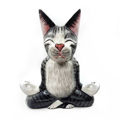 Yoga Cat - Grey Tabby