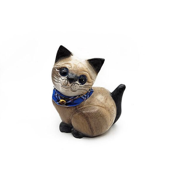 Cat Figures, Pose Selection: Blue scarf