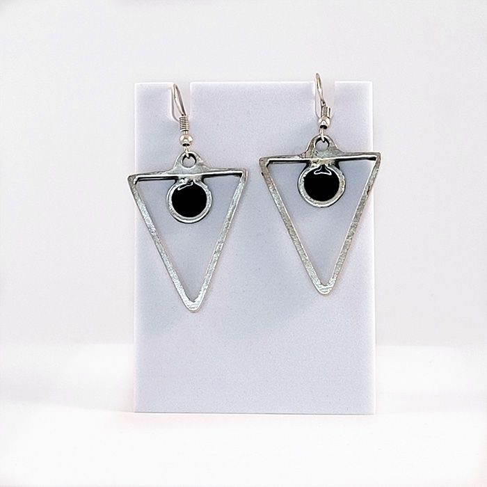 Triangle Ottoman Silver Earring