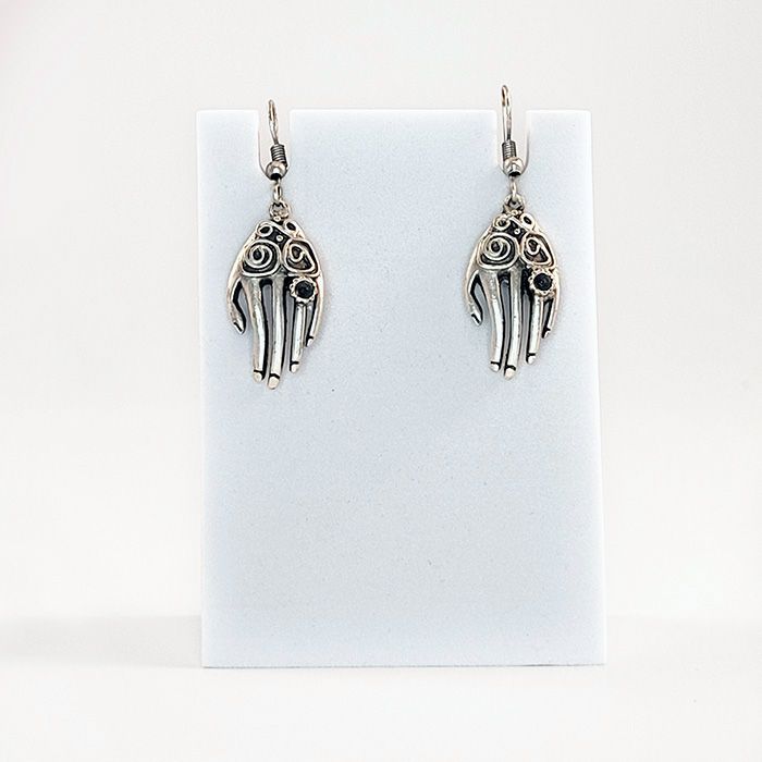Hand Silver Earring