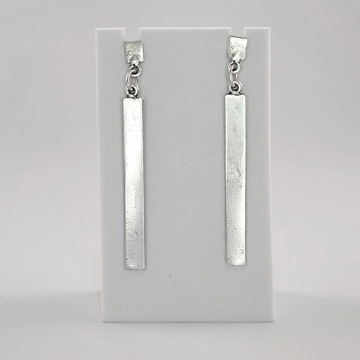 Bar Silver Earring