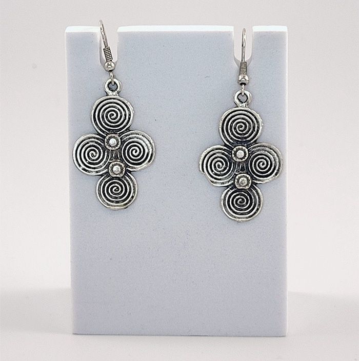 Spiral Ottoman Silver Earring
