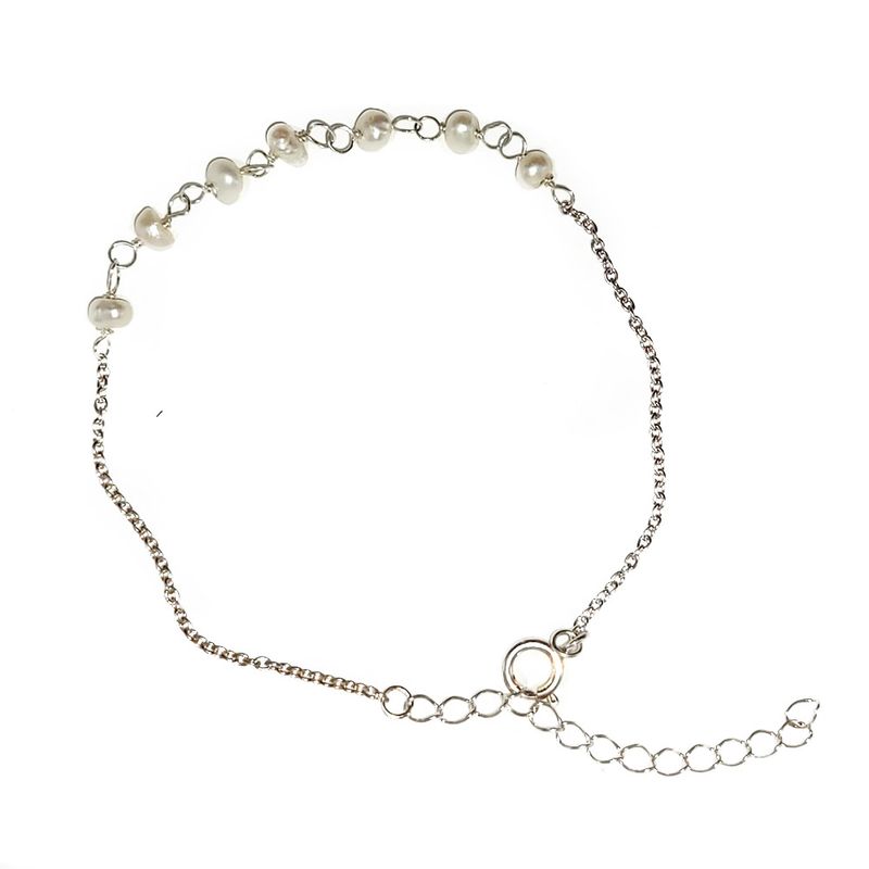 Sterling Pearl Bracelet