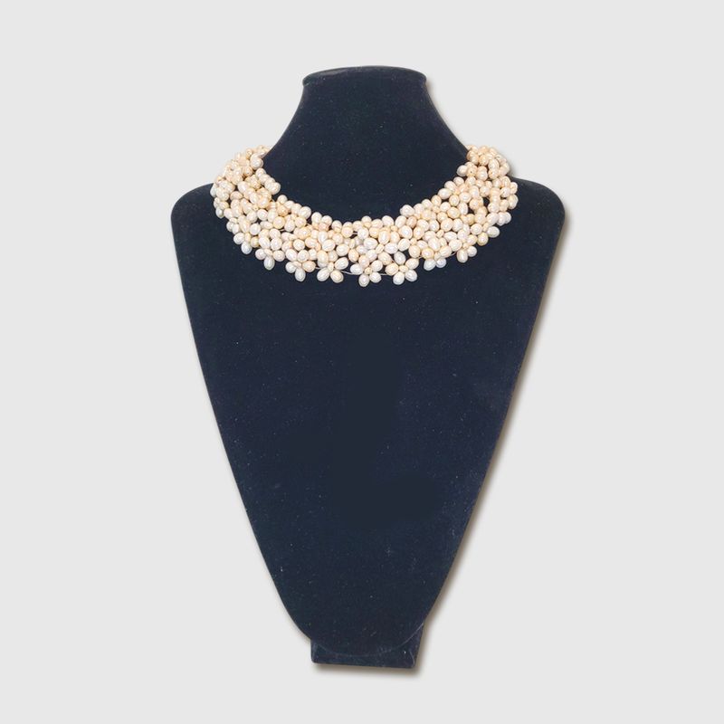 Coral Bloom Pearl Necklace