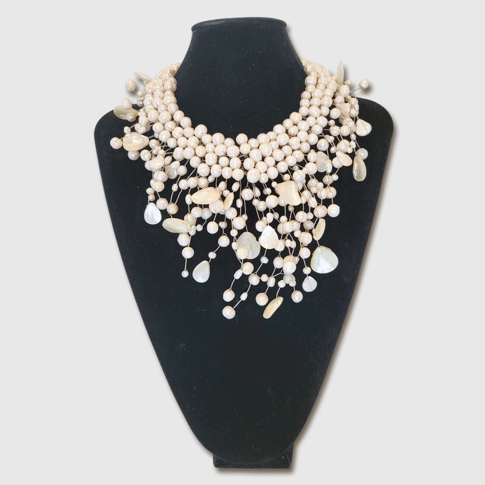 Ocean Cascade Pearl Necklace