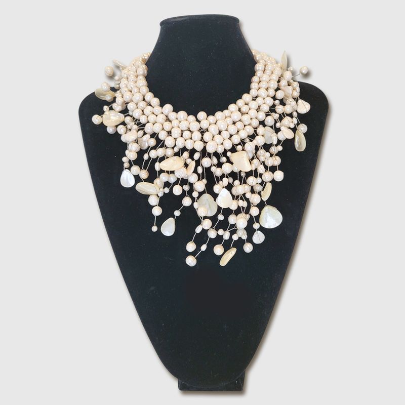 Ocean Cascade Pearl Necklace