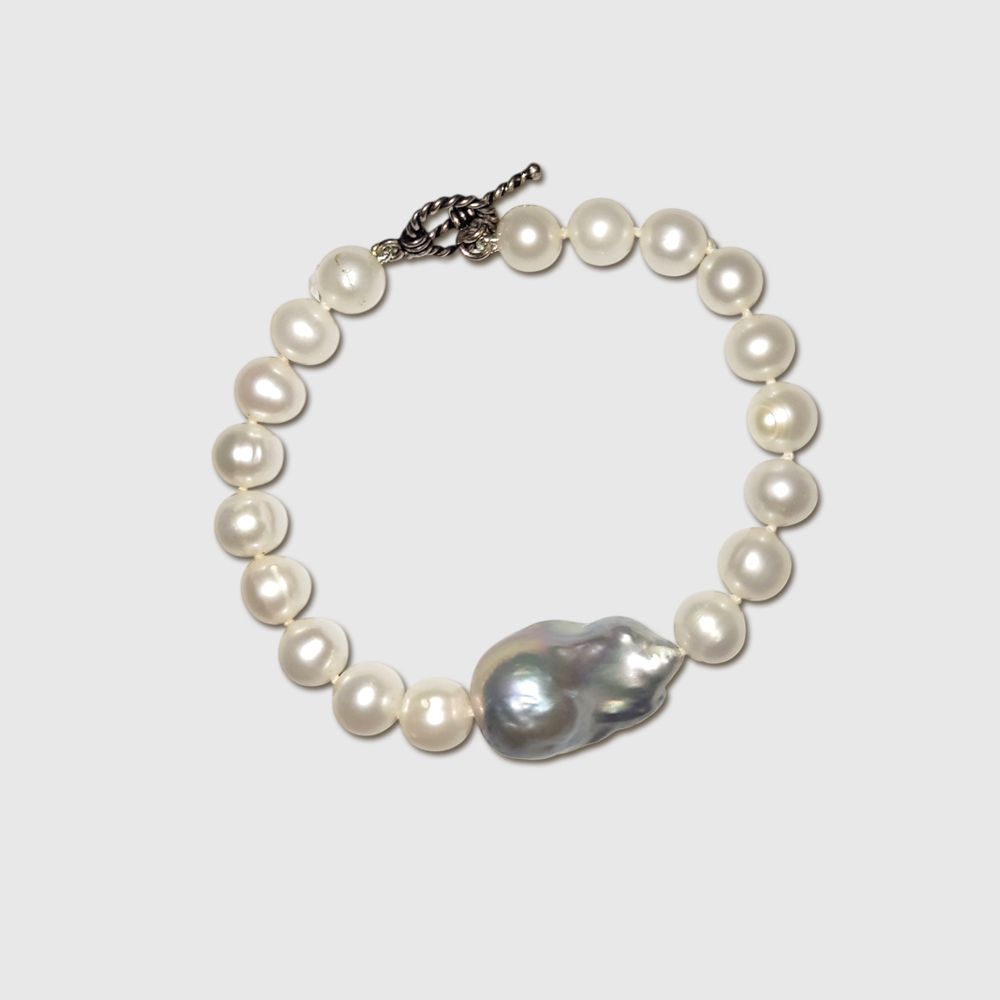 Pearl Bracelet - Seafoam Whisper Pearl Bracelet - Seafoam Whisper