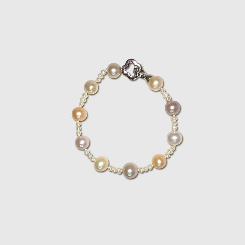 Pearl Bracelet - Coral Dawn