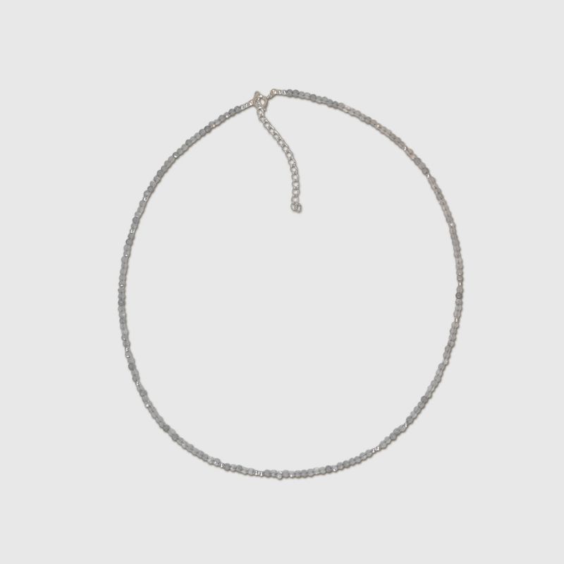 Starlight Strands Crystal Necklace - Mist