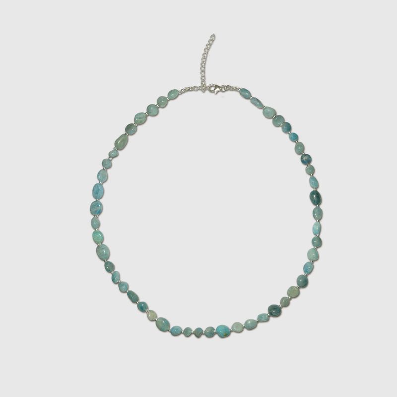 Crystal Drops Necklace - Lagoon