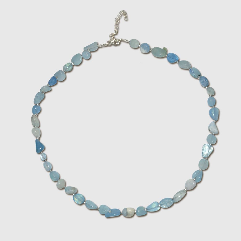 Crystal Drops Necklace - Sky Crystal Drops Necklace - Sky