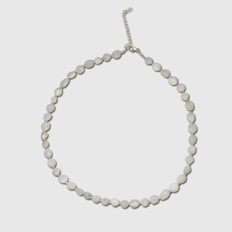 Crystal Drops Necklace - Moon