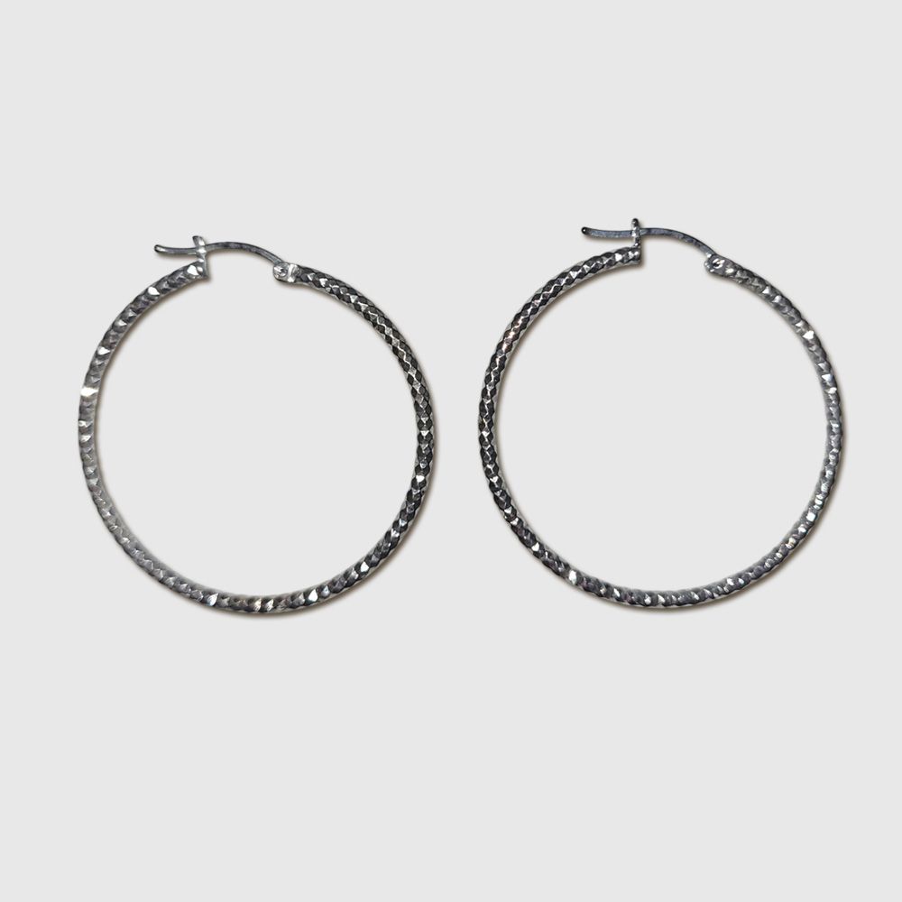 Bijou Sterling Hoops - Large Bijou Sterling Hoops - Large