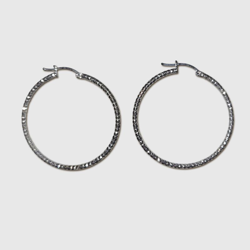 Bijou Sterling Hoops - Large