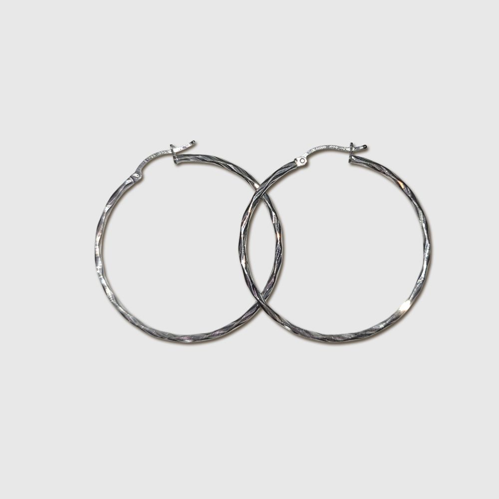 Prism Sterling Hoops - Medium Prism Sterling Hoops - Medium