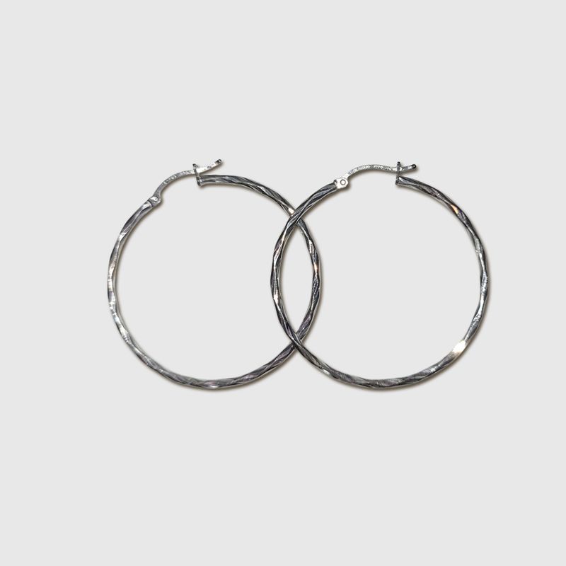 Prism Sterling Hoops - Medium