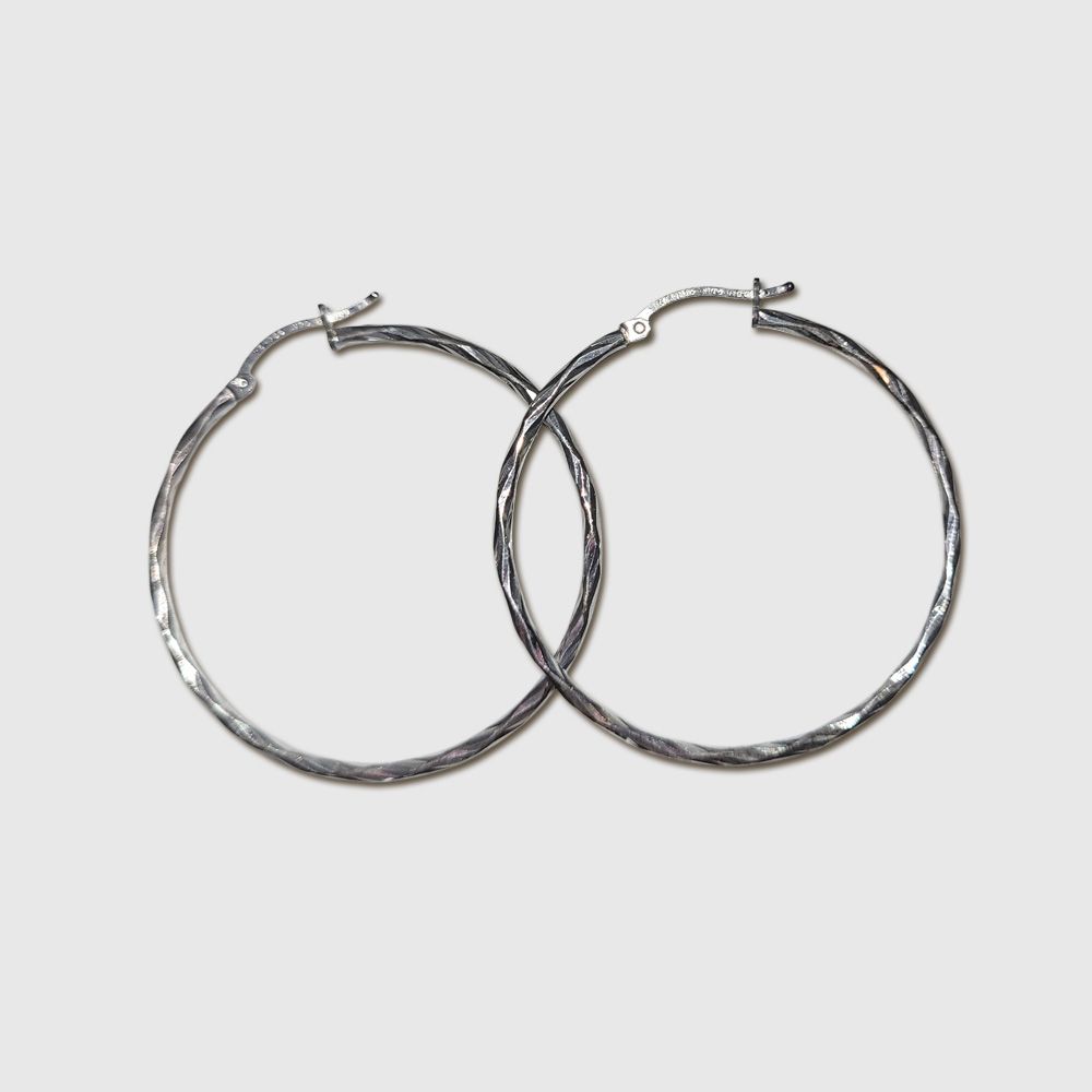 Prism Sterling Hoops - Large Prism Sterling Hoops - Large