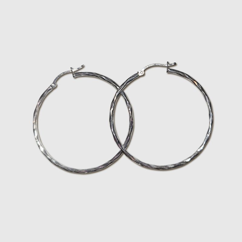 Prism Sterling Hoops - Large