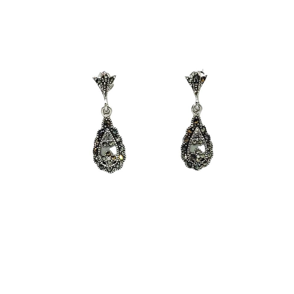 Marcasite Earrings - Fleur