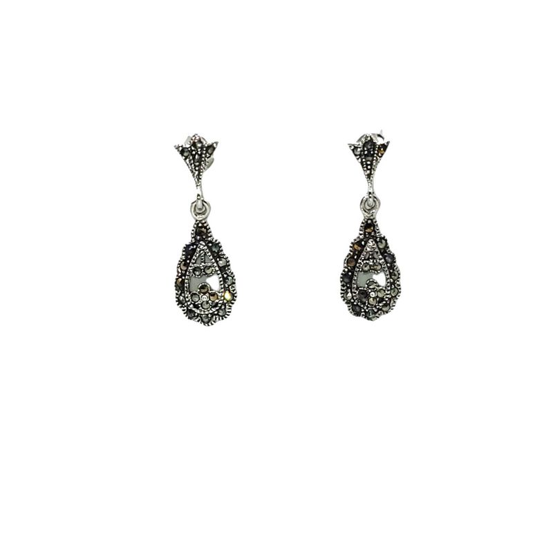 Marcasite Earrings - Fleur