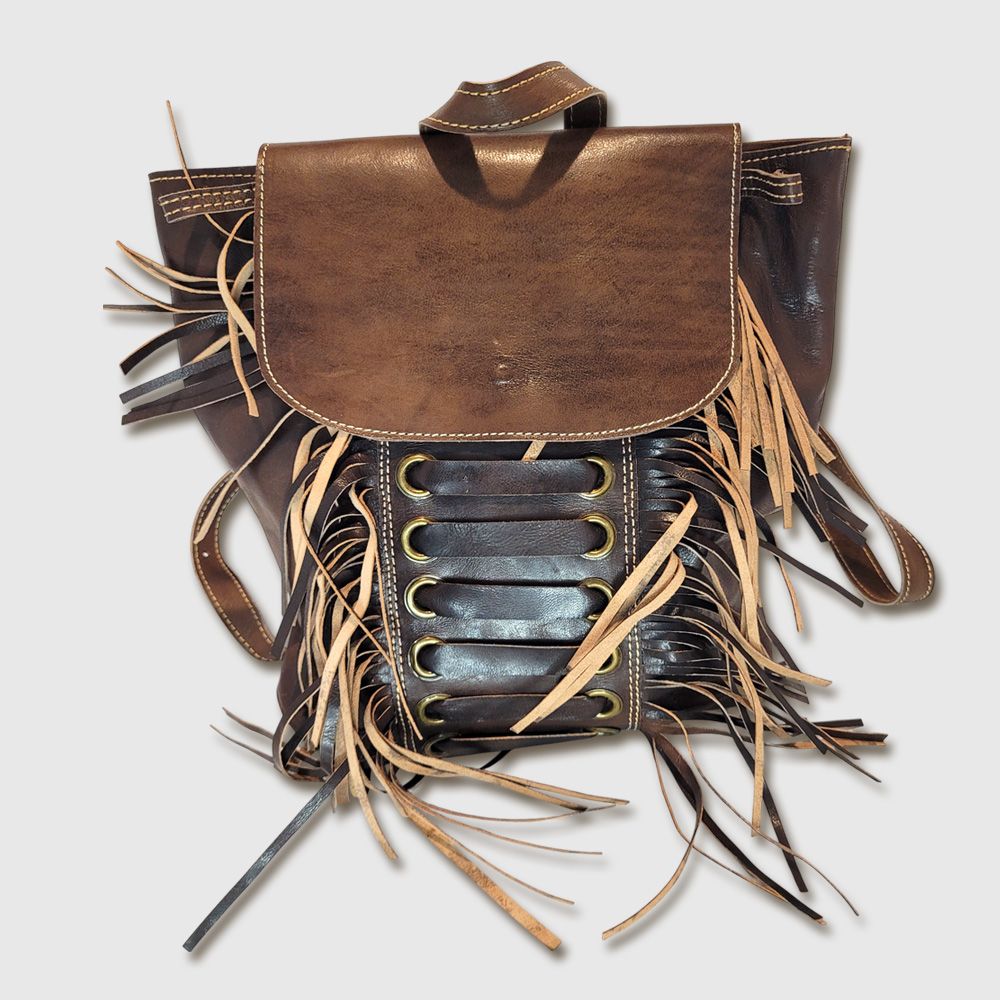 Nomad Moroccan Goat Leather Backpack - Espresso