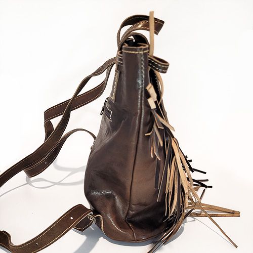 Nomad Moroccan Goat Leather Backpack - Espresso