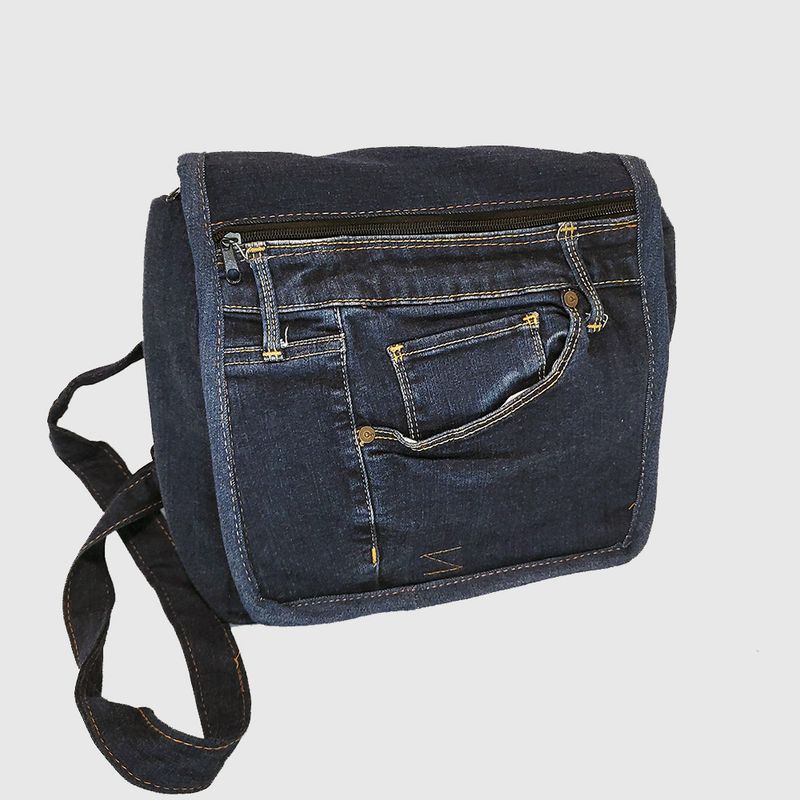Earthwise Denim Backpack - dark wash