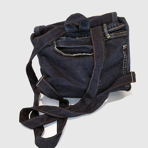 Earthwise Denim Backpack - dark wash
