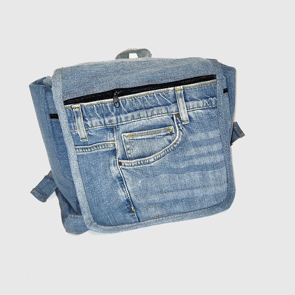 Earthwise Denim Backpack - light wash Earthwise Denim Backpack - light wash