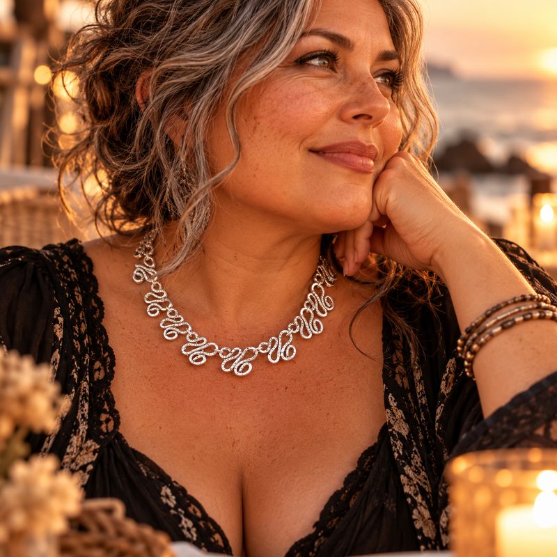 Serpentine Ottoman Necklace