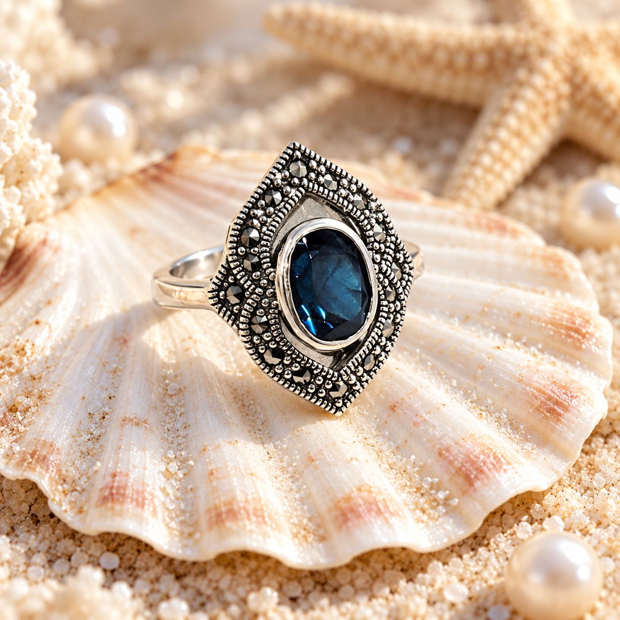 Midnight Marquise Ring - Size 9 Midnight Marquise Ring - Size 9